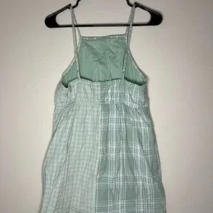 American Eagle Outfitters | Dresses | American Eagle Outfitters Green Plaid  Mini Dress | Poshmark